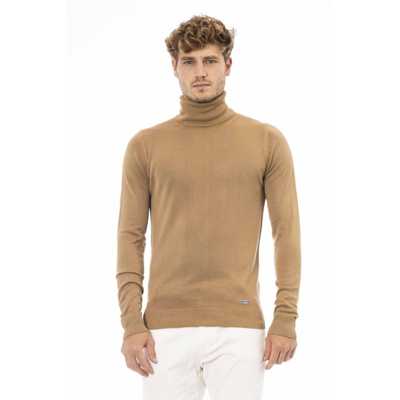 Baldinini Trend Beige Cashmere Men Sweater