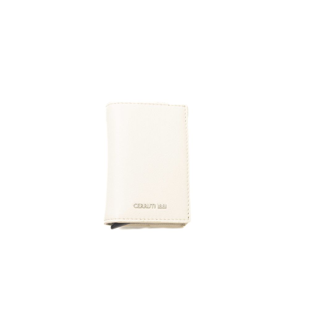 Cerruti 1881 Beige Calfskin Men Wallet - ClickThatClicks 