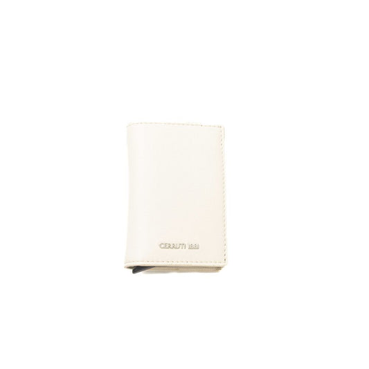 Cerruti 1881 Beige Calfskin Men Wallet - ClickThatClicks 