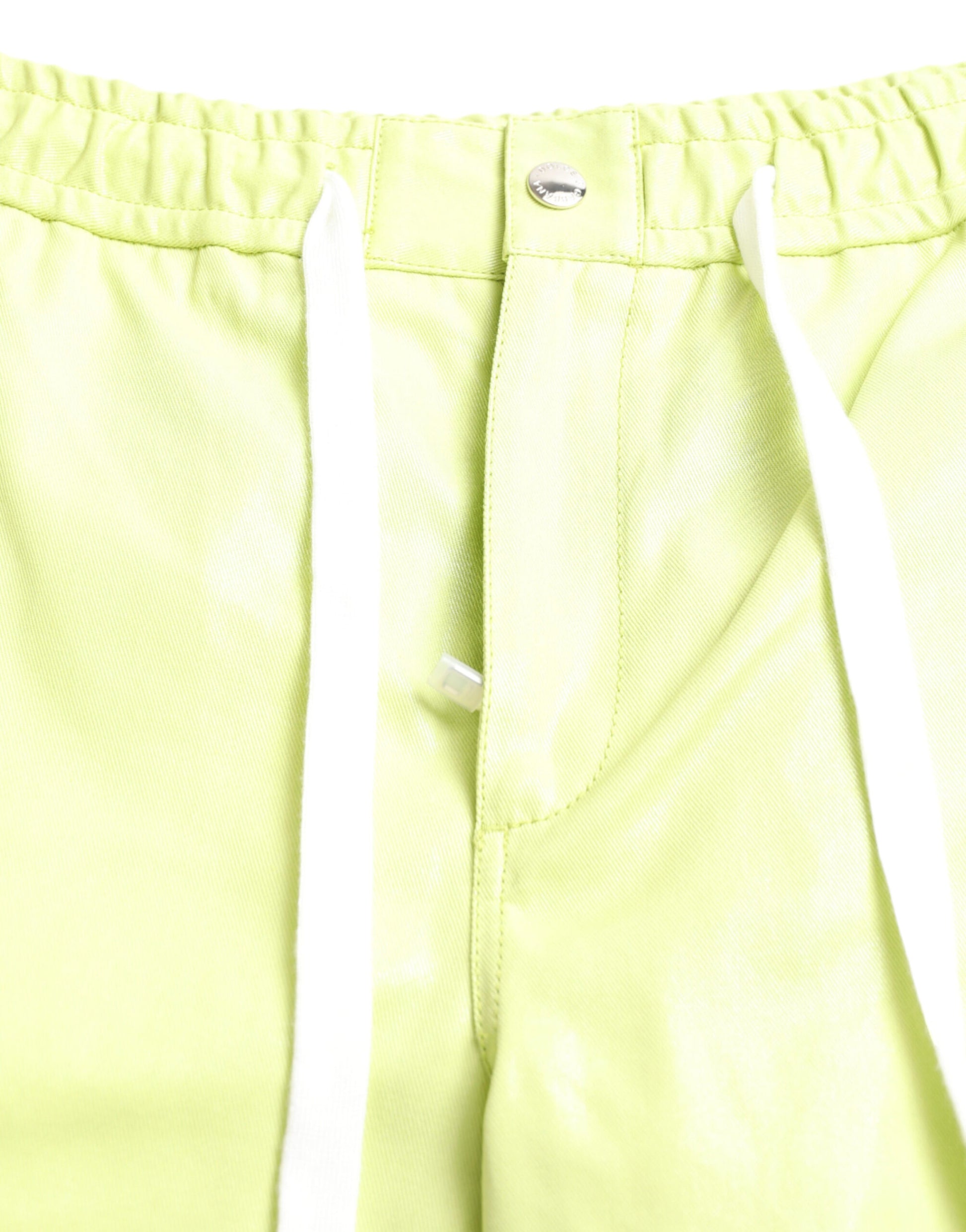 Dolce & Gabbana Light Green Cotton Men Cargo Bermuda Shorts - ClickThatClicks 