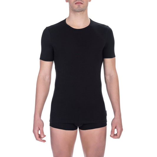 Bikkembergs Black Cotton Men's T-Shirt - ClickThatClicks 