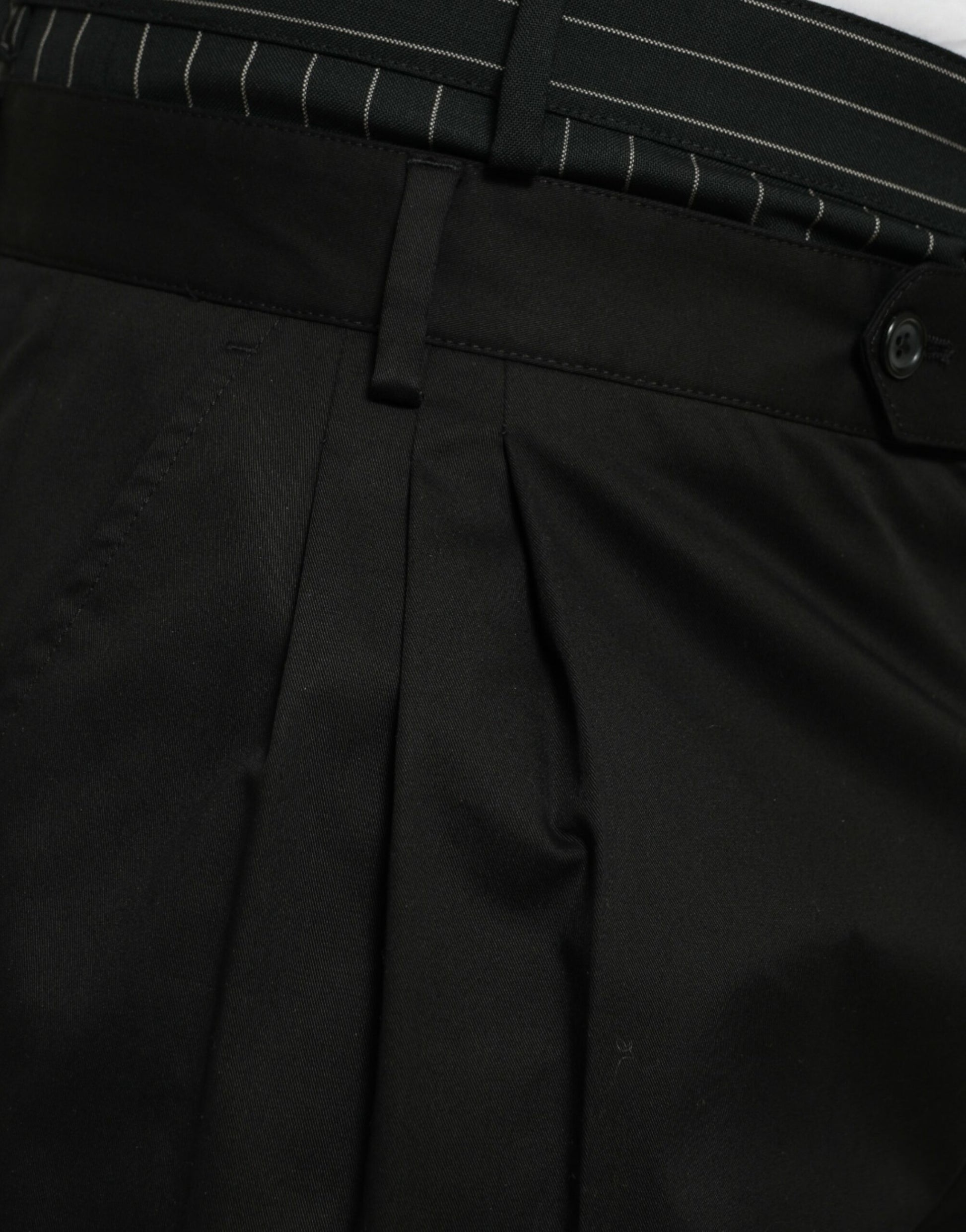 Dolce & Gabbana Black Cotton Stretch Cargo Bermuda Shorts - ClickThatClicks 
