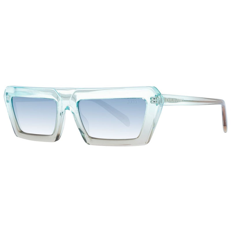 Emilio Pucci Turquoise Plastic Sunglasses