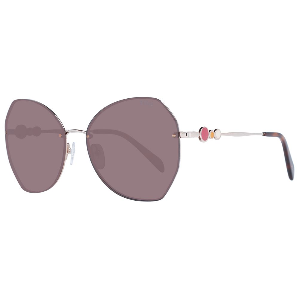 Emilio Pucci Rose Gold Metal Sunglasses - ClickThatClicks 
