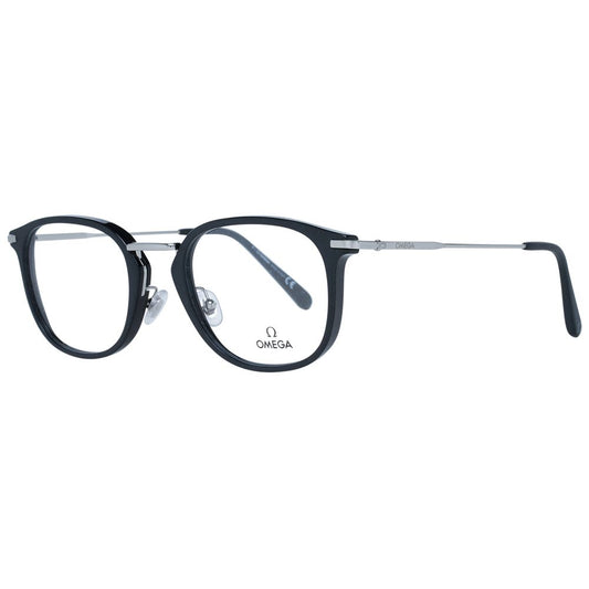 Omega Black Metal & Plastic Glasses (Frames) - ClickThatClicks 