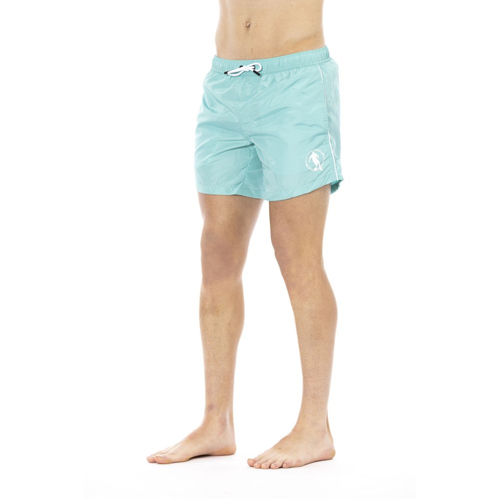 Bikkembergs Light Blue Polyester Men Swimwear - ClickThatClicks 