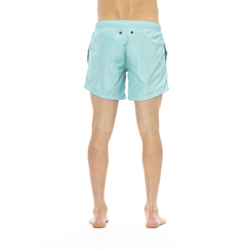 Bikkembergs Light Blue Polyester Men Swimwear - ClickThatClicks 