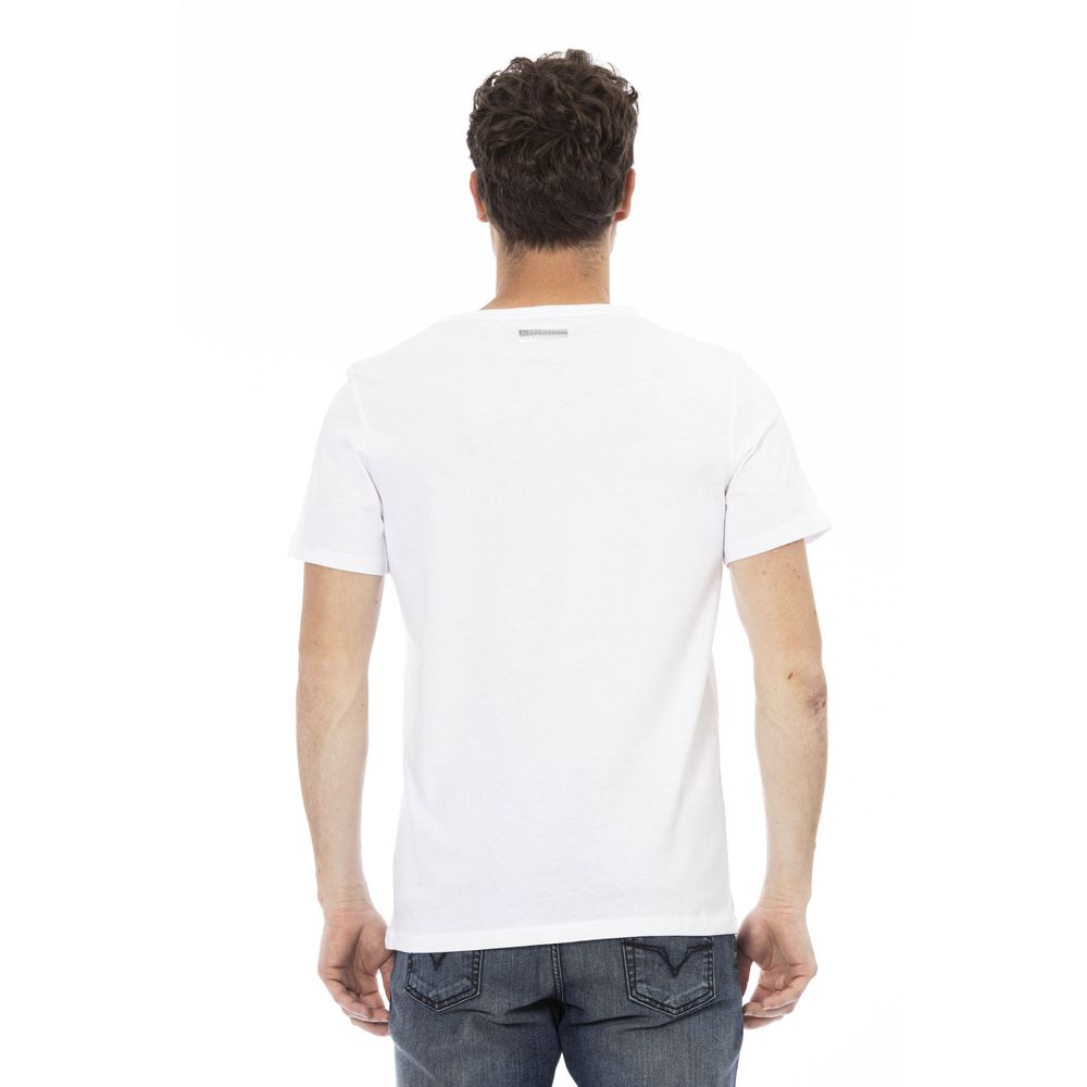 Bikkembergs White Cotton Men T-Shirt - ClickThatClicks 