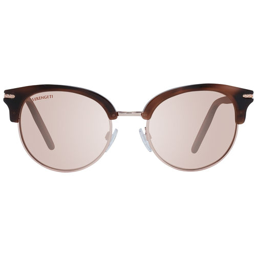 Serengeti Brown Acetate & Metal Sunglasses - ClickThatClicks 