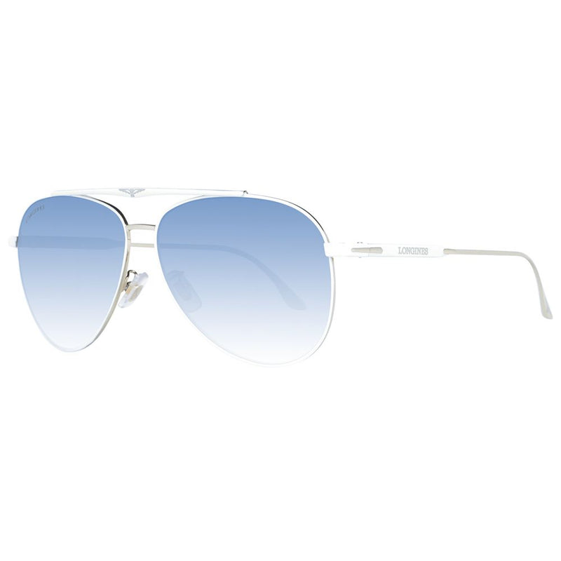 Longines White Metal Sunglasses