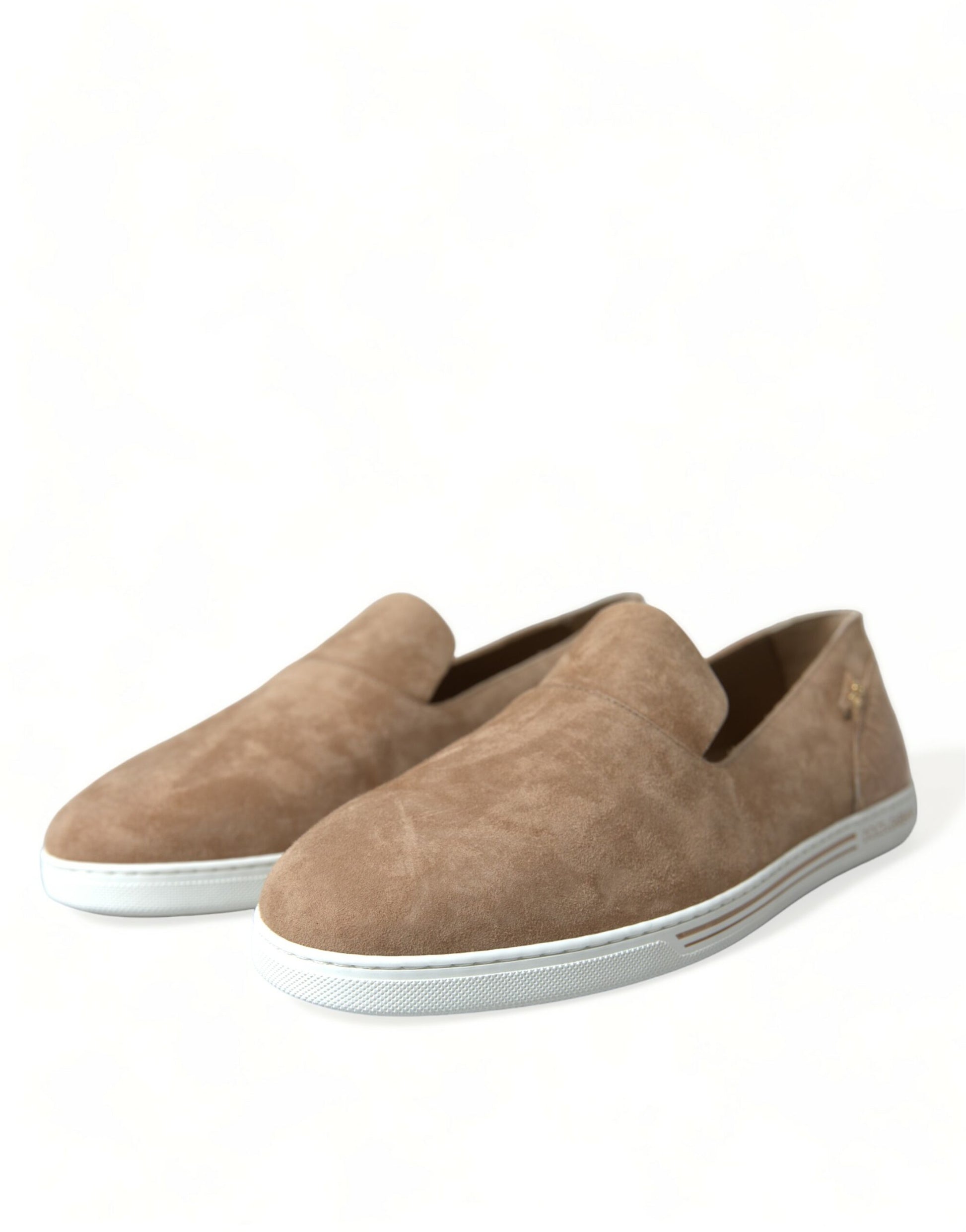 Dolce & Gabbana Beige Suede Caiman Men Loafers Slippers Shoes - ClickThatClicks 