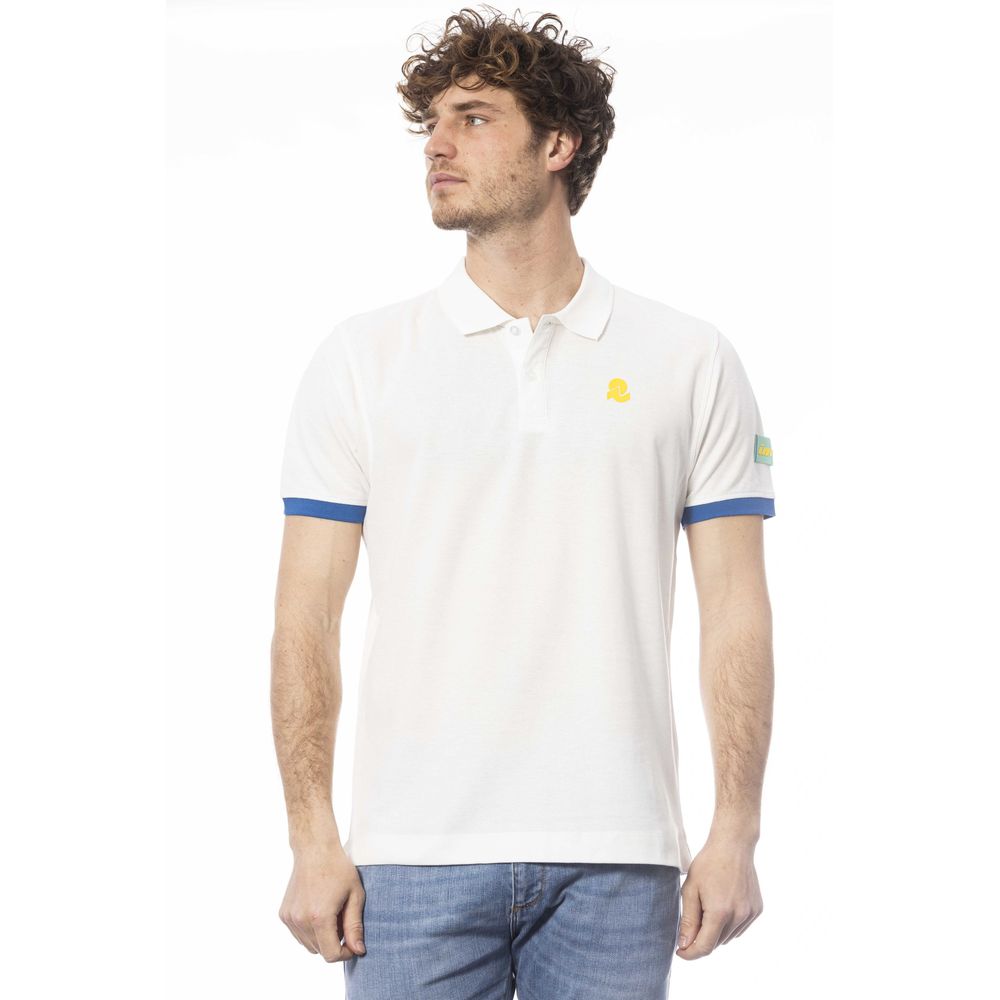 Invicta White Cotton Men Polo Shirt - ClickThatClicks 