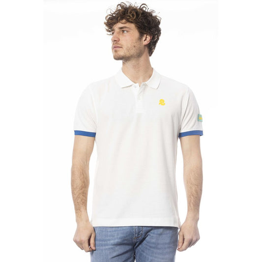 Invicta White Cotton Men Polo Shirt - ClickThatClicks 