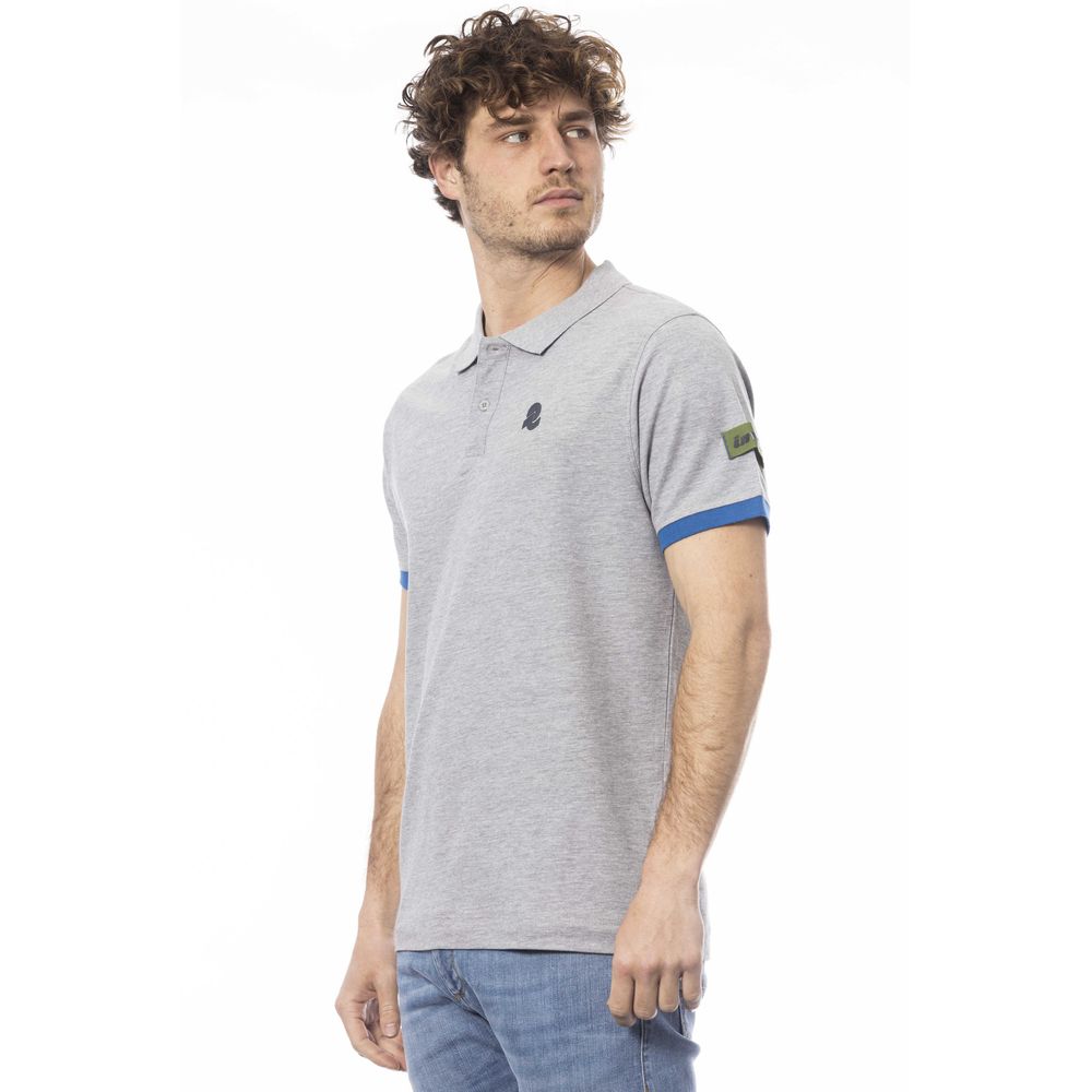 Invicta Gray Cotton Men Polo Shirt - ClickThatClicks 