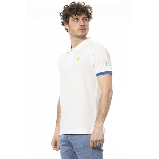 Invicta White Cotton Men Polo Shirt - ClickThatClicks 