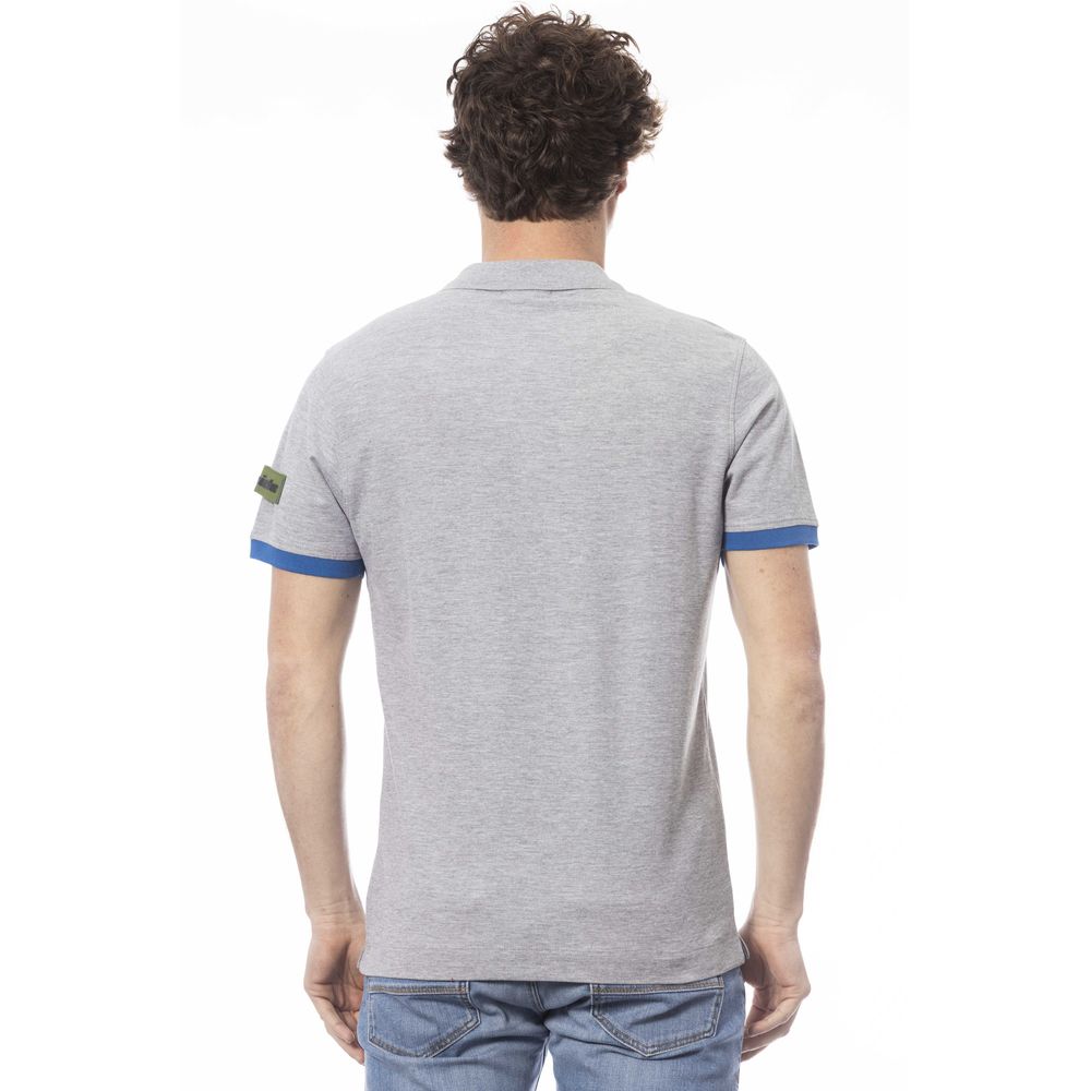 Invicta Gray Cotton Men Polo Shirt - ClickThatClicks 