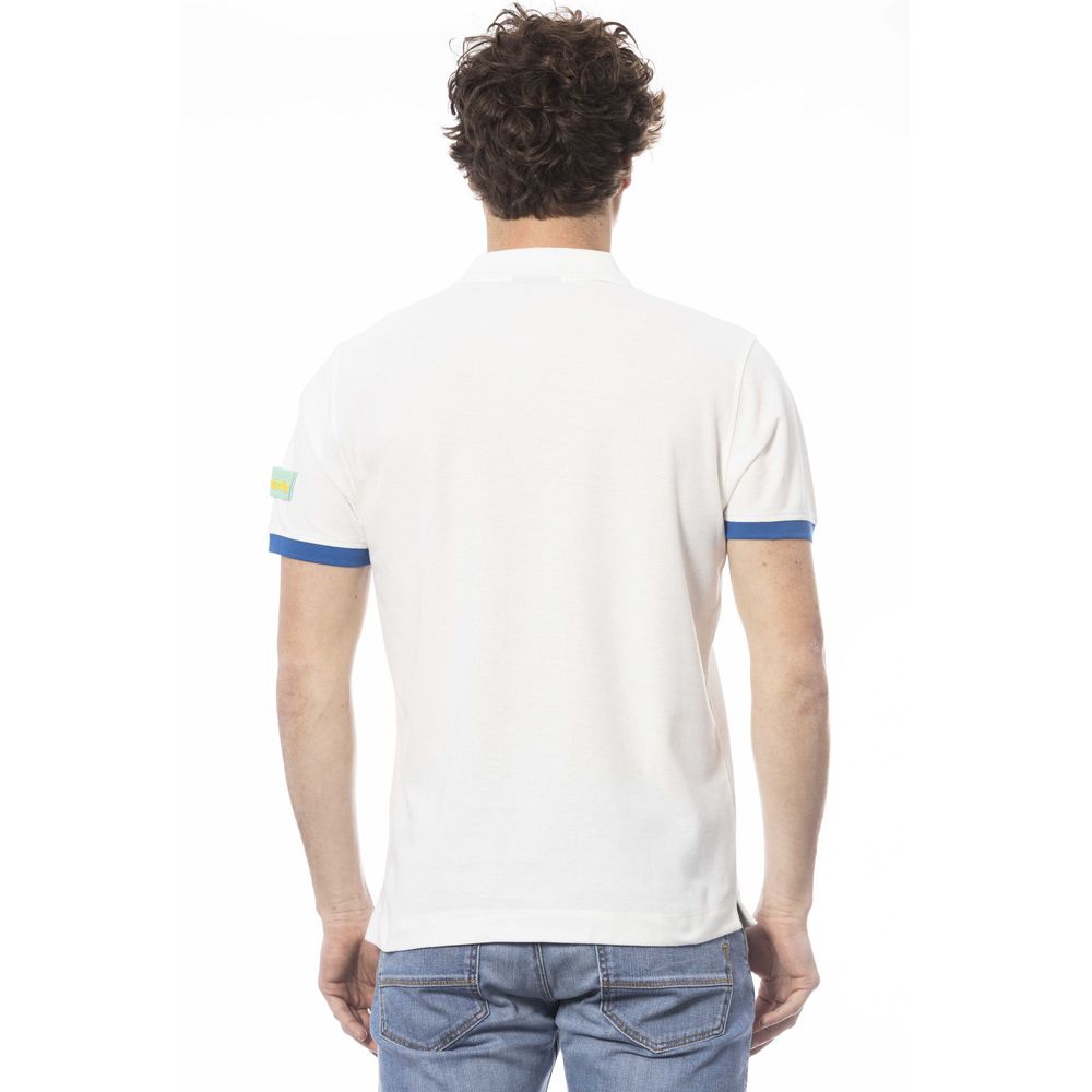 Invicta White Cotton Men Polo Shirt - ClickThatClicks 