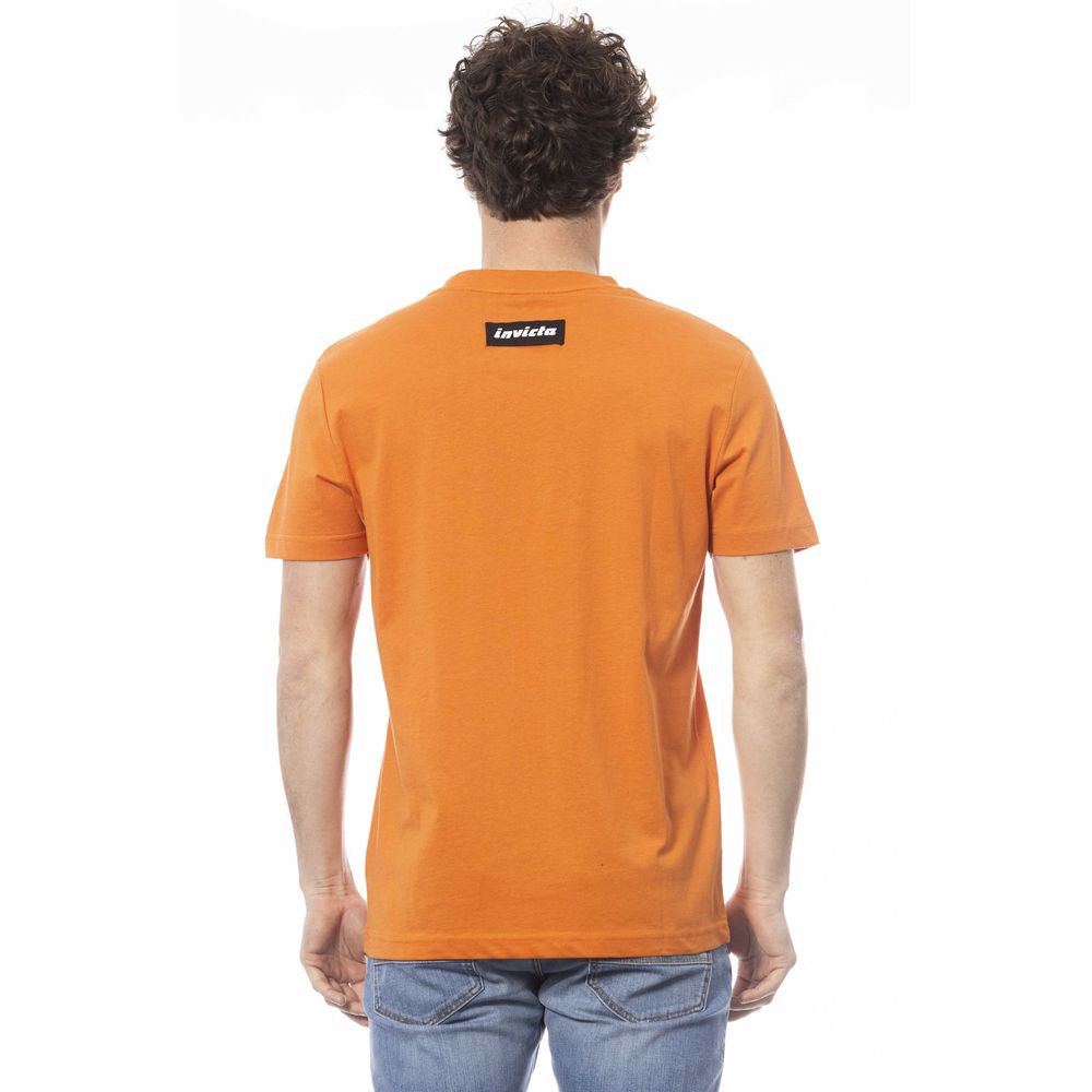 Invicta Orange Cotton Men T-Shirt - ClickThatClicks 