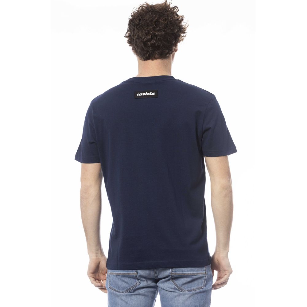 Invicta Blue Cotton Men's T-Shirt - ClickThatClicks 