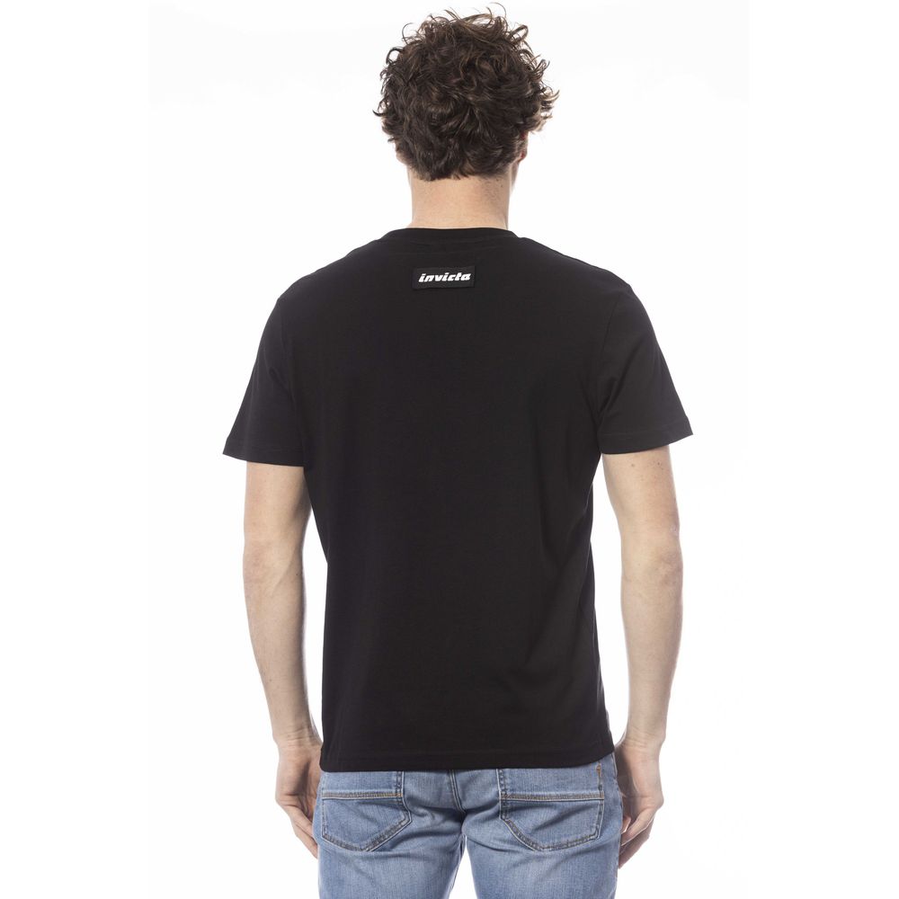 Invicta Black Cotton Men T-Shirt - ClickThatClicks 