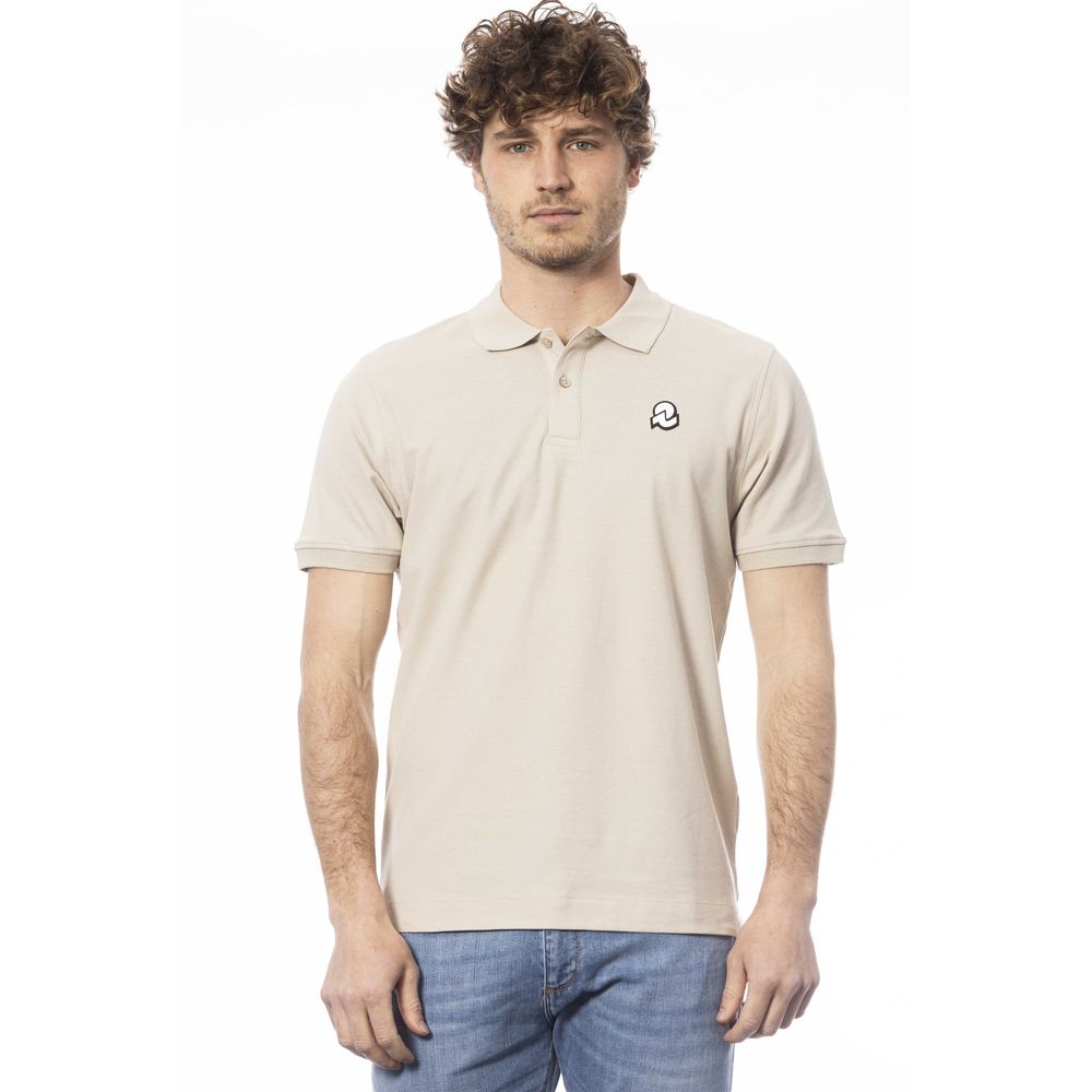 Invicta Beige Cotton Men Polo Shirt - ClickThatClicks 