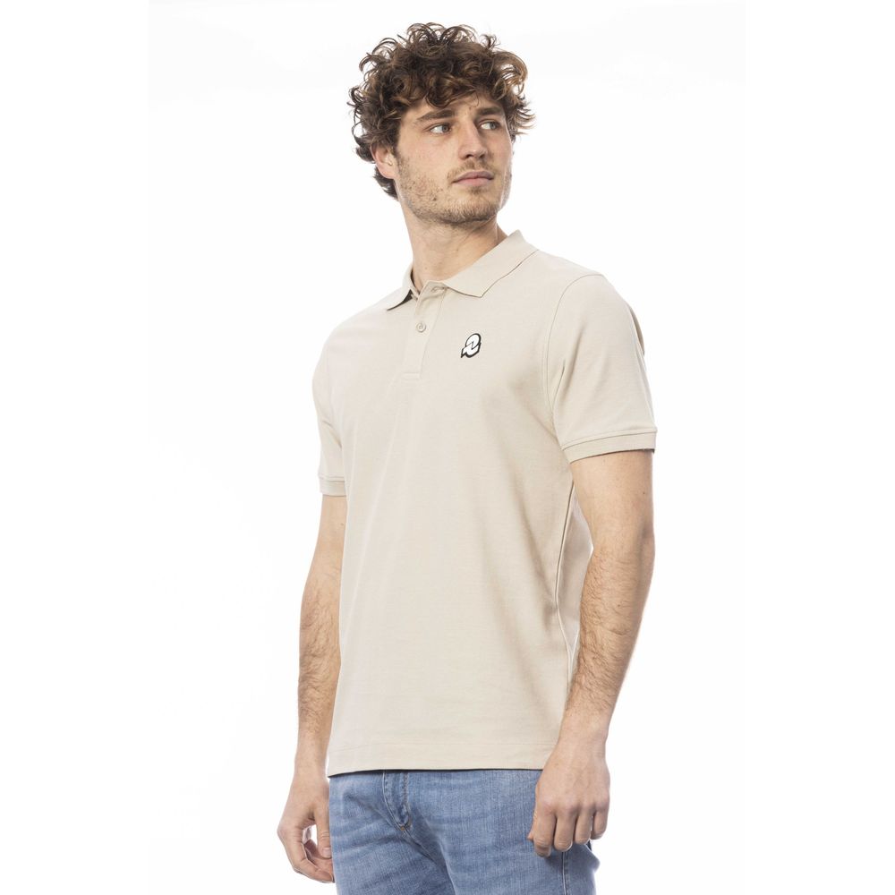 Invicta Beige Cotton Men Polo Shirt - ClickThatClicks 