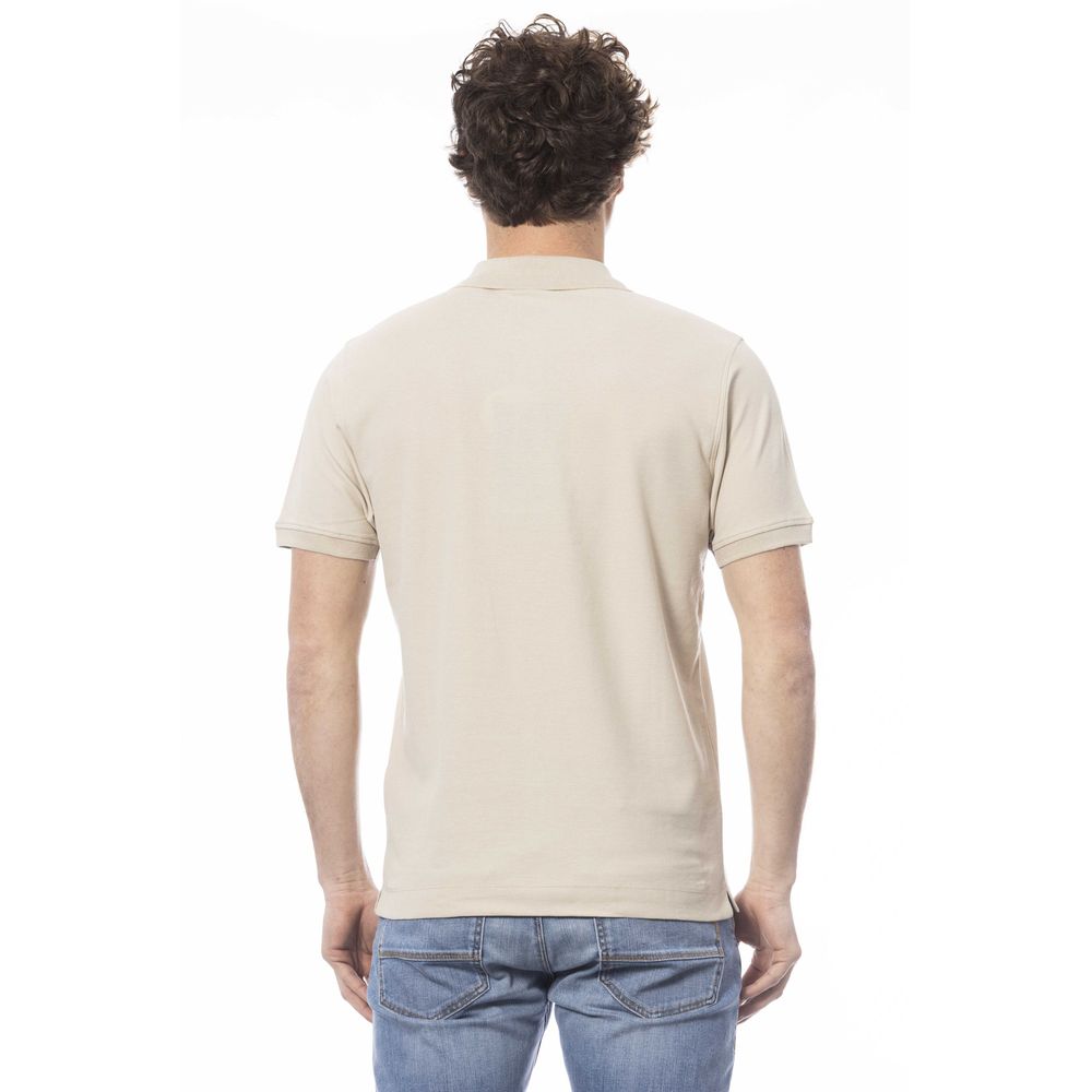 Invicta Beige Cotton Men Polo Shirt - ClickThatClicks 