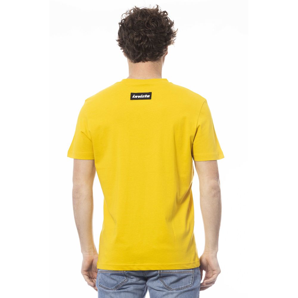 Invicta Yellow Cotton Men T-Shirt - ClickThatClicks 