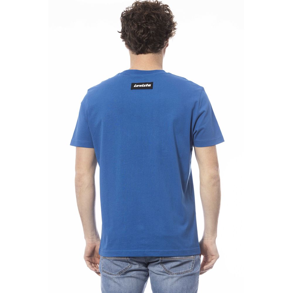 Invicta Blue Cotton Men's T-Shirt - ClickThatClicks 