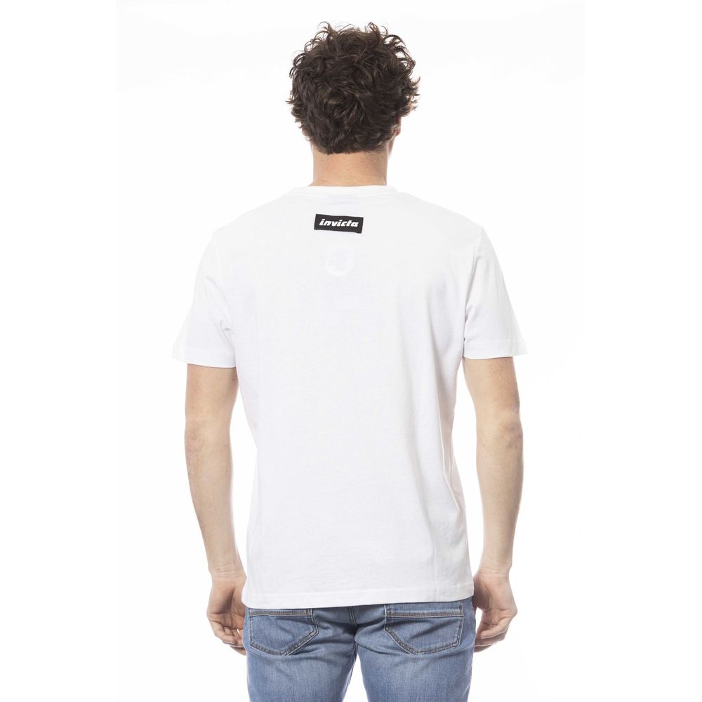 Invicta "White Cotton Men T-Shirt" - ClickThatClicks 
