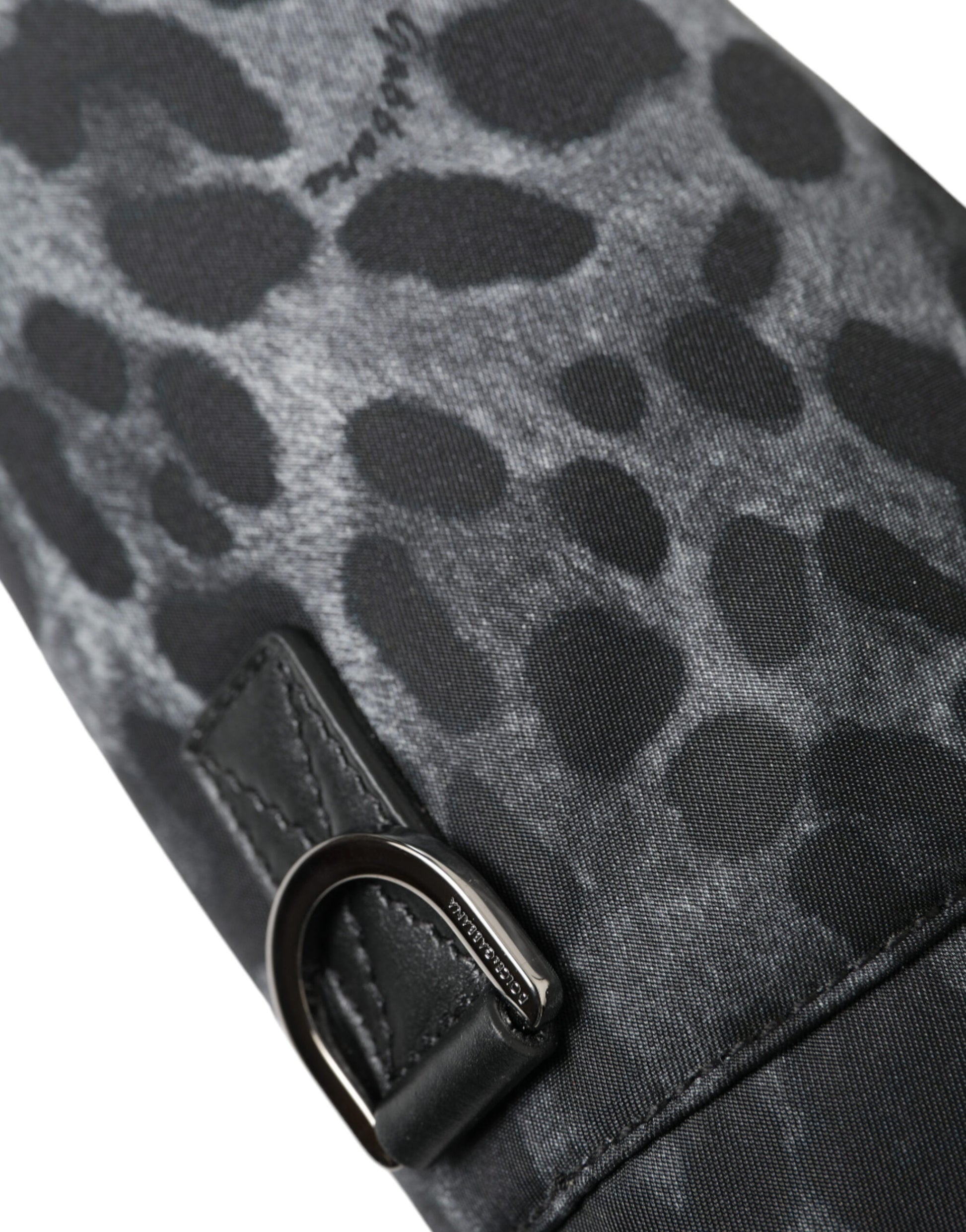 Dolce & Gabbana Black Leopard Round Slim Tote Bottle Cage Bag - ClickThatClicks 