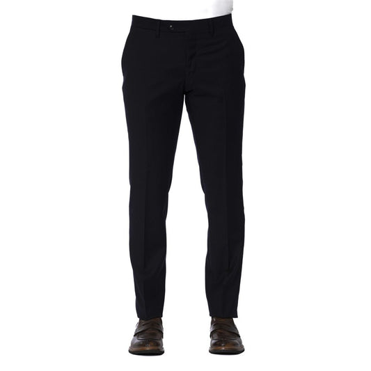 Trussardi Blue Wool Men Trouser - ClickThatClicks 