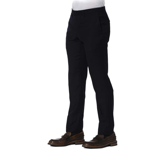 Trussardi Blue Wool Men Trouser - ClickThatClicks 