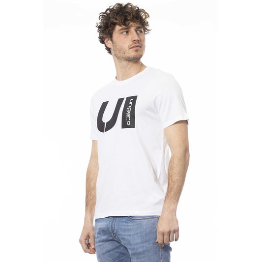 Ungaro Sport White Cotton Men T-Shirt - ClickThatClicks 