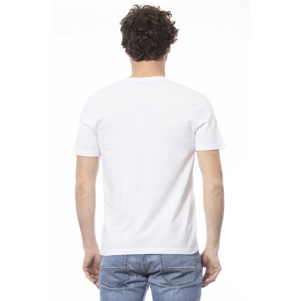 Ungaro Sport White Cotton Men T-Shirt - ClickThatClicks 