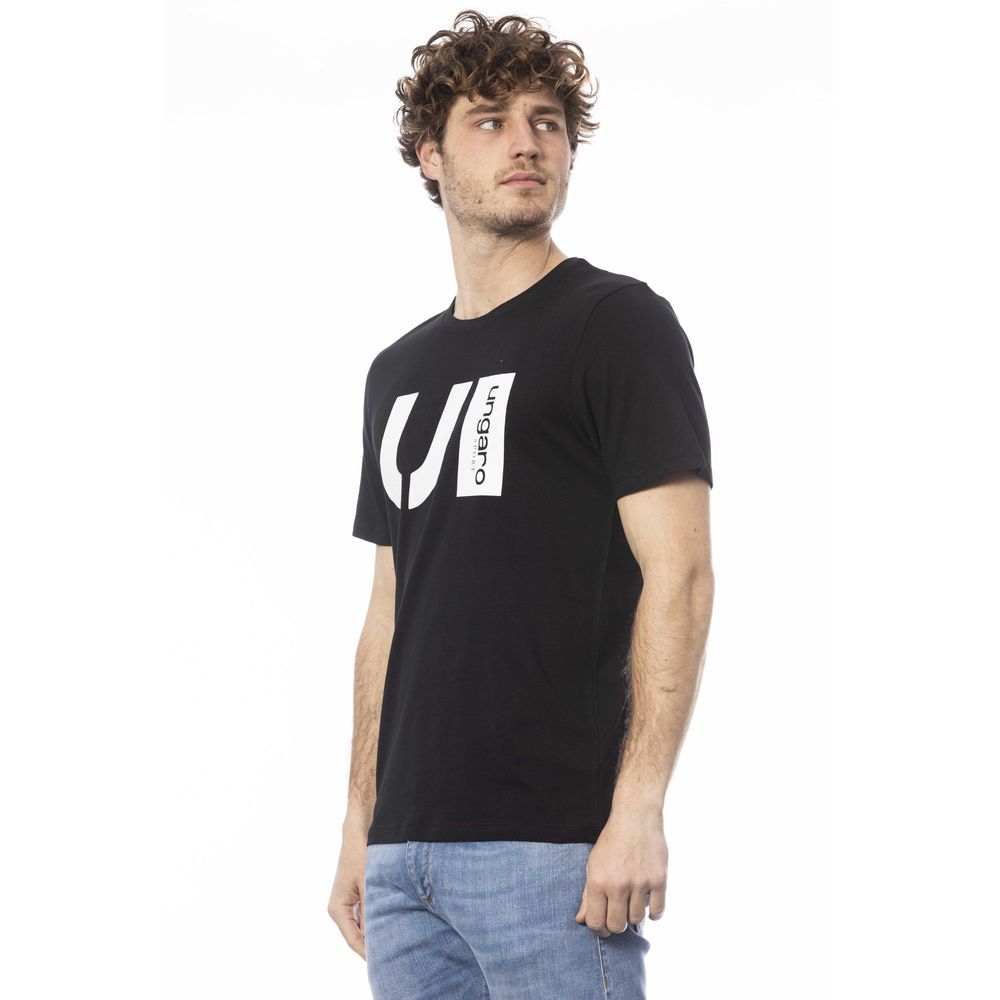 Ungaro Sport Black Cotton Men's T-Shirt - ClickThatClicks 