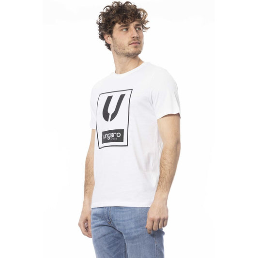 Ungaro Sport White Cotton Men's T-Shirt - ClickThatClicks 
