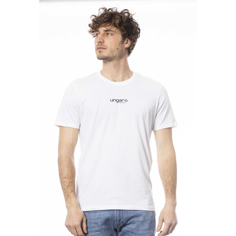 Ungaro Sport White Cotton Men T-Shirt - ClickThatClicks 