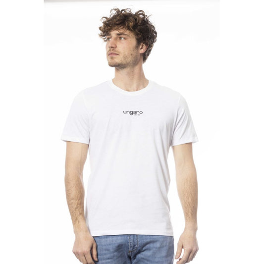 Ungaro Sport White Cotton Men T-Shirt - ClickThatClicks 