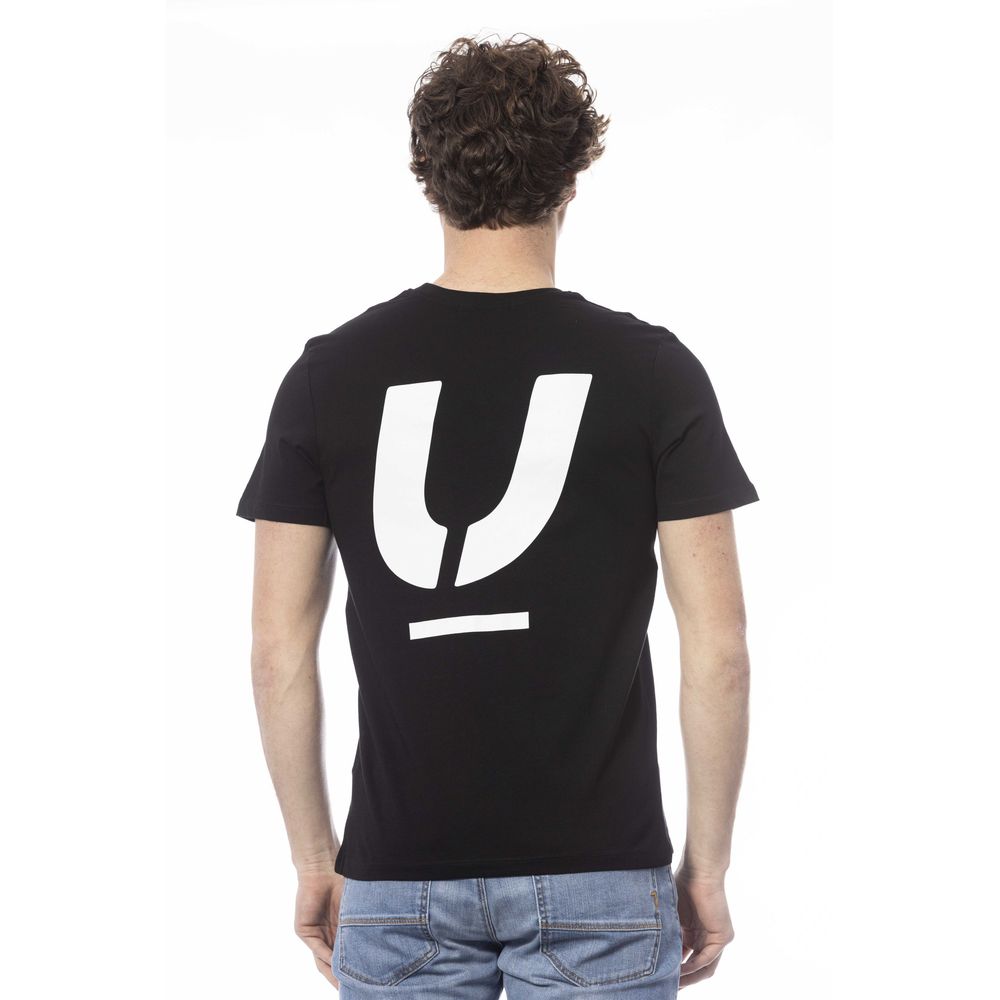 Ungaro Sport Black Cotton Men T-Shirt - ClickThatClicks 