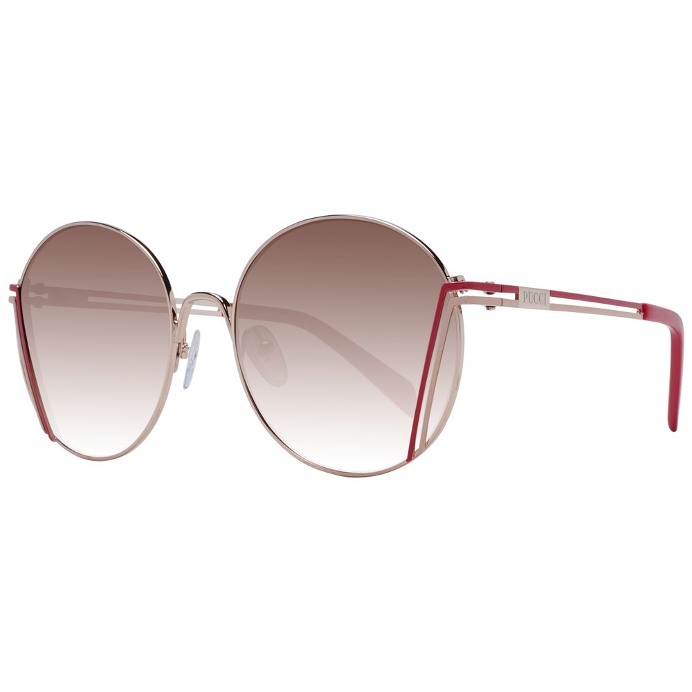 Emilio Pucci Rose Gold Metal Sunglasses - ClickThatClicks 