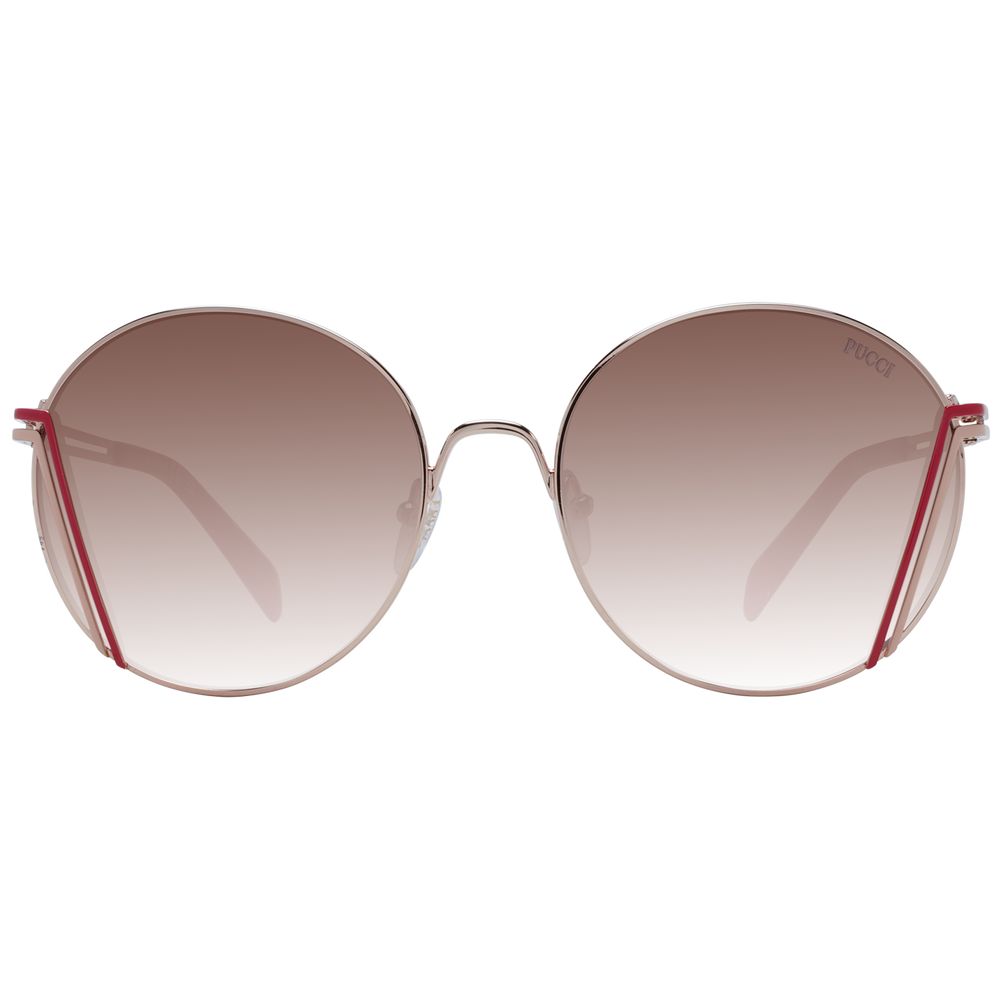 Emilio Pucci Rose Gold Metal Sunglasses - ClickThatClicks 