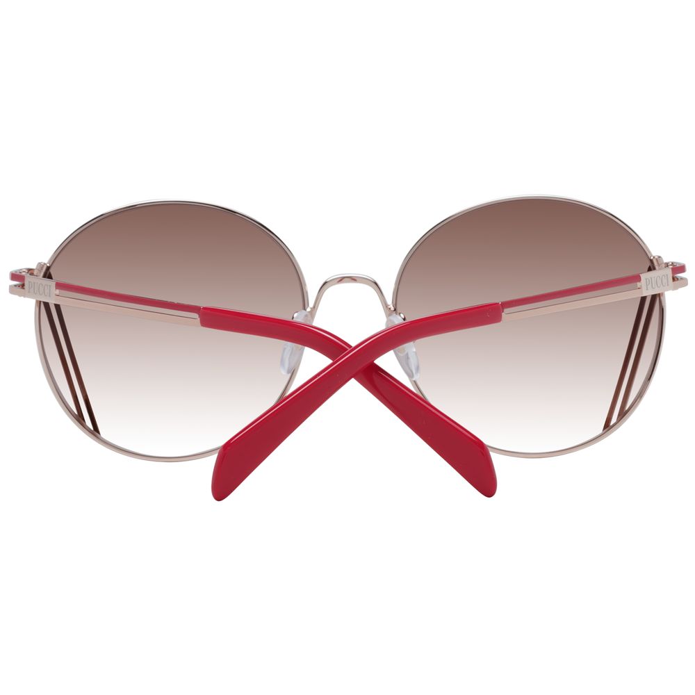 Emilio Pucci Rose Gold Metal Sunglasses - ClickThatClicks 