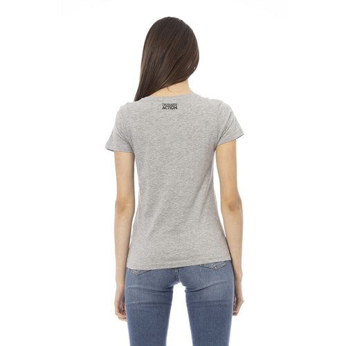 Trussardi Action Gray Cotton Women Top - ClickThatClicks 