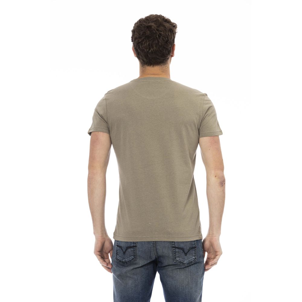 Trussardi Action Green Cotton Men T-Shirt - ClickThatClicks 