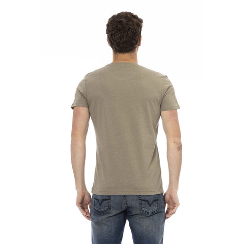 Trussardi Action Green Cotton Men T-Shirt - ClickThatClicks 