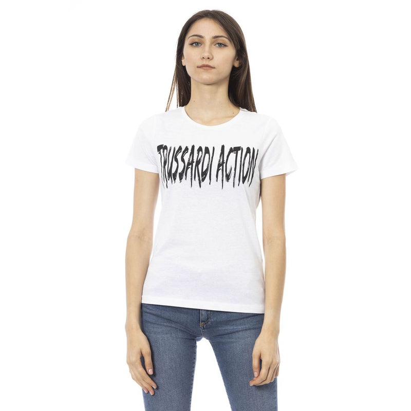Trussardi Action White Cotton T-Shirt