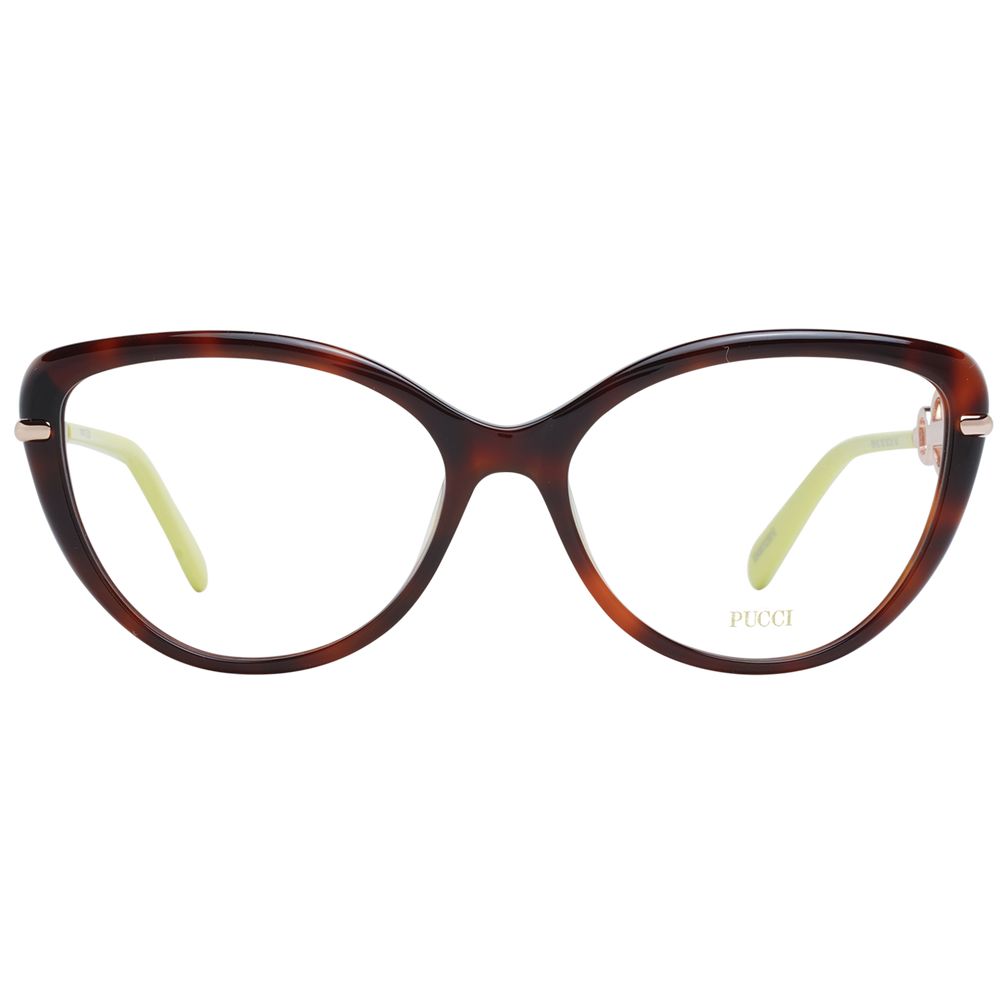 Emilio Pucci Brown Plastic Glasses (Frames) - ClickThatClicks 