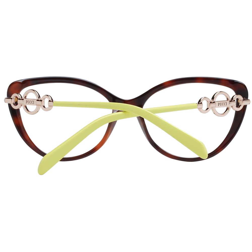 Emilio Pucci Brown Plastic Glasses (Frames) - ClickThatClicks 