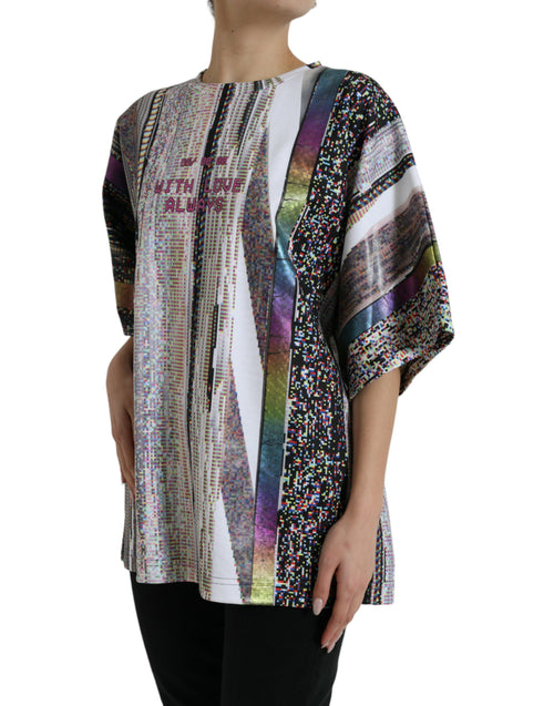 Dolce & Gabbana Multicolor With Love Always Print T-shirt - ClickThatClicks 